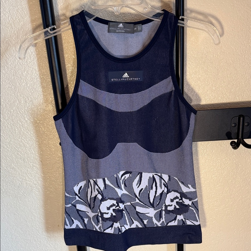 Adidas by Stella McCartney Navy Floral Tank
